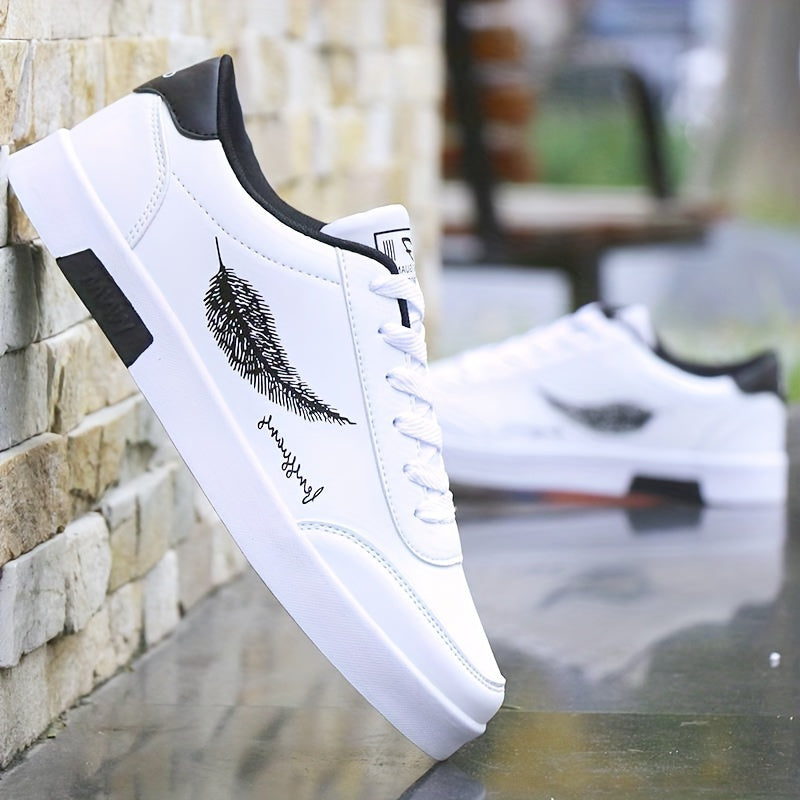 Мужские повседневные кроссовки для скейтбординга, нескользящие, шнуровка, всесезонные, комфортные