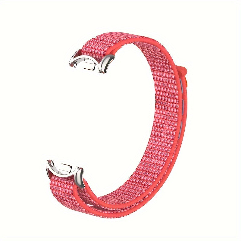 Nylon Loop Strap for Smartwatch Compatible with Mi Band 8 9 9 NFC Polyamide Water-Resistant Not Water Resistant