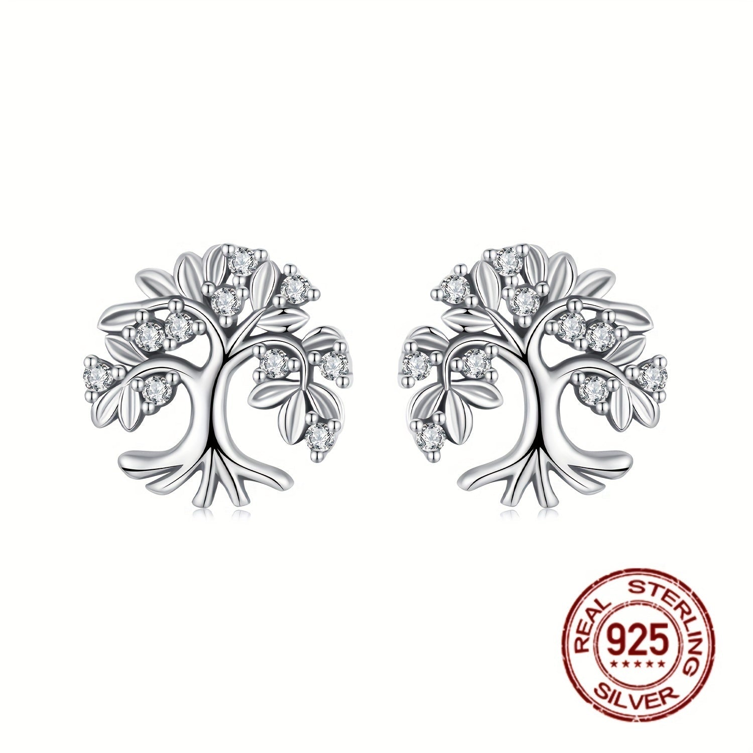 Sterling Silver Plated Hayot Daraxti Marjon Zanjiri Sintetik Zirconia Sentabr Tug'ilgan Kuni - Partiyalar, Ta'tillar va Otalar Kuni uchun Mukammal. Jozibali va Qiziqarli Uslub, Har Mavsum uchun Ideal.