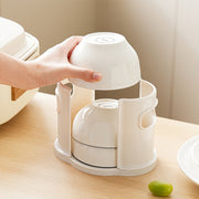 Soporte de plástico para platos de cocina para encimera, estante de almacenamiento para secado, sin ensamblaje