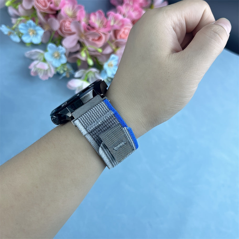 2-Pack de correas de nylon para reloj 20mm 22mm, bandas deportivas resistentes al agua para smartwatches