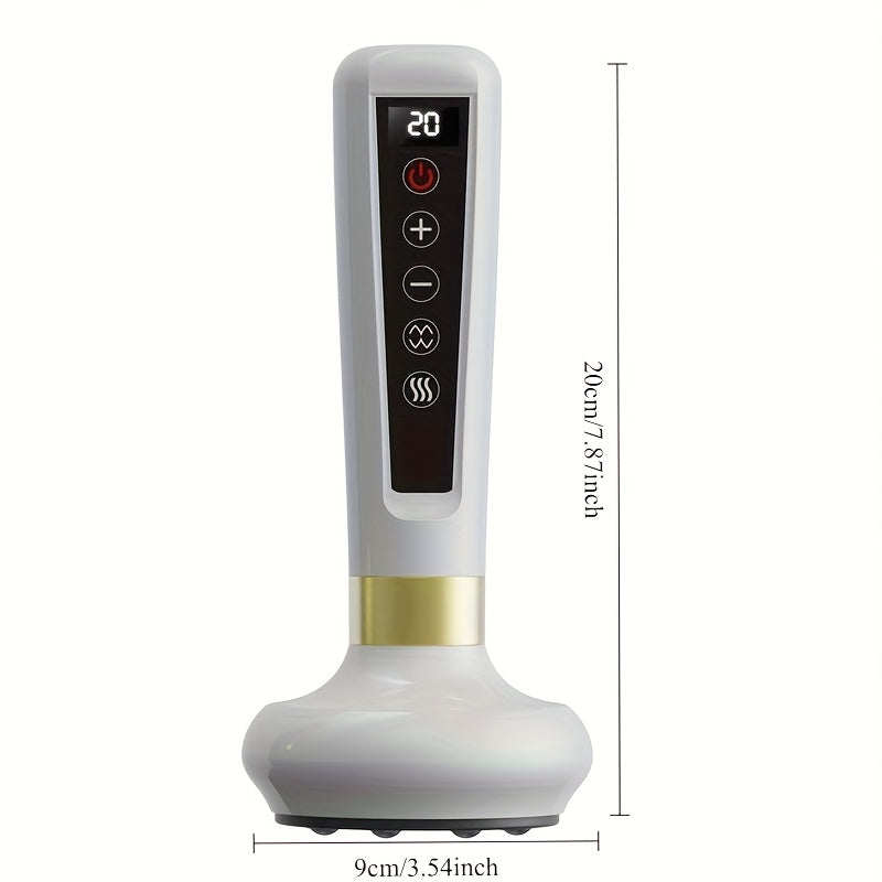 Adjustable 12-Level Digital Body Massage Device with USB Charging and Lithium Battery