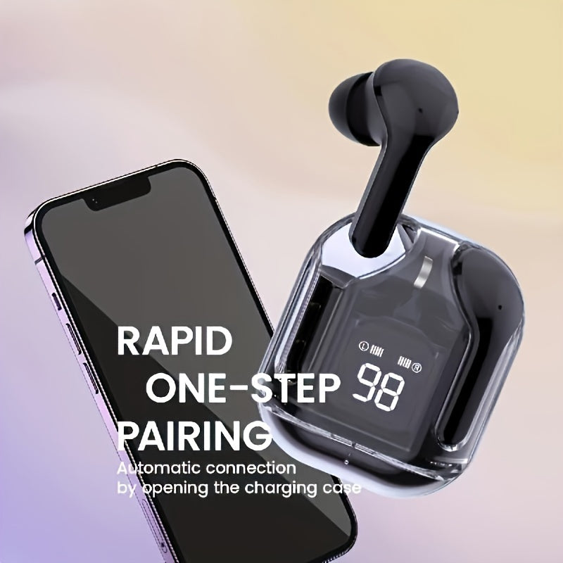 Wireless In-Ear Earbuds with Stereo Sound Wireless Charging Case Built-in Microphone for iOS and Android