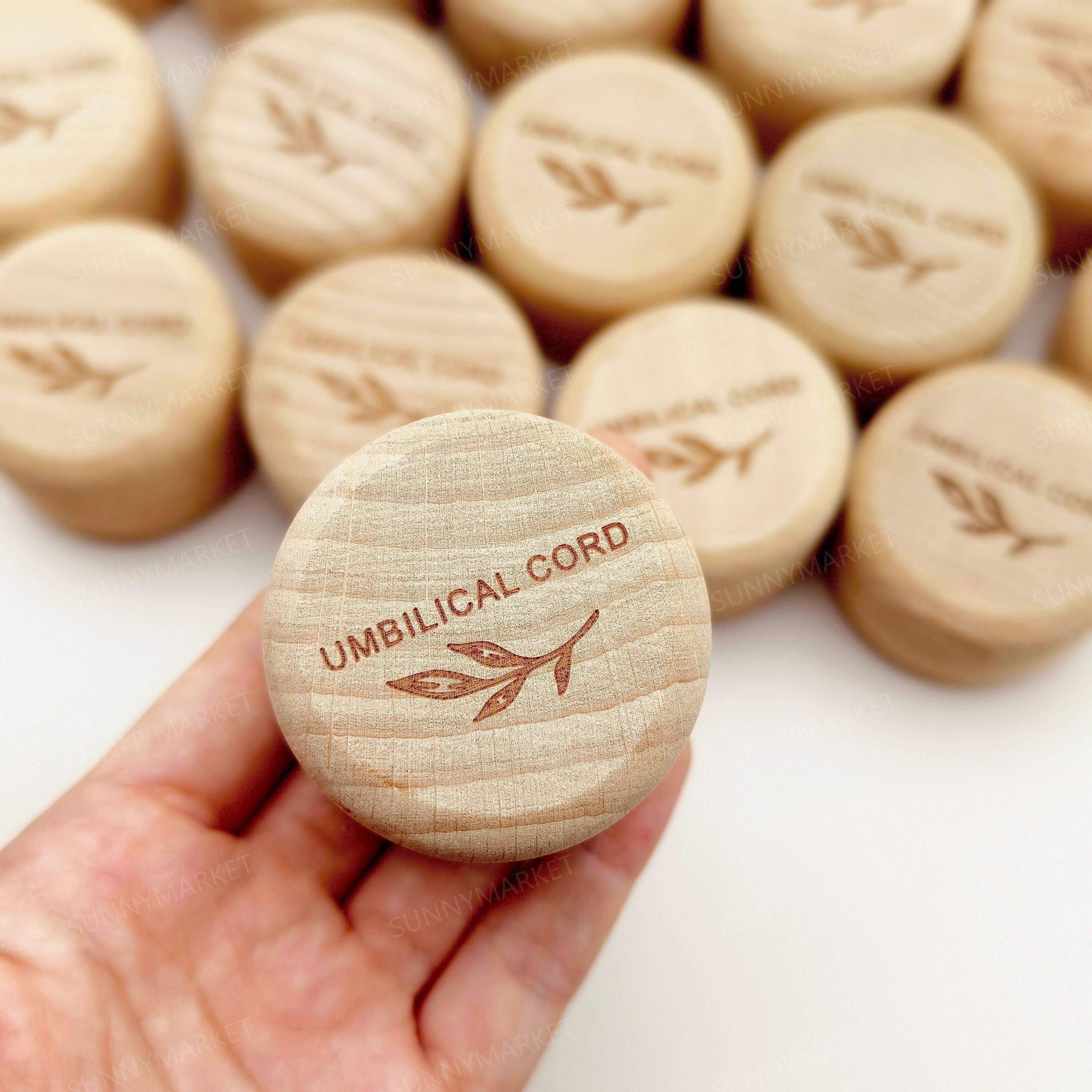 Wooden Keepsake Box for Storing Umbilical Cord and Hair Baby Gift Storage Container