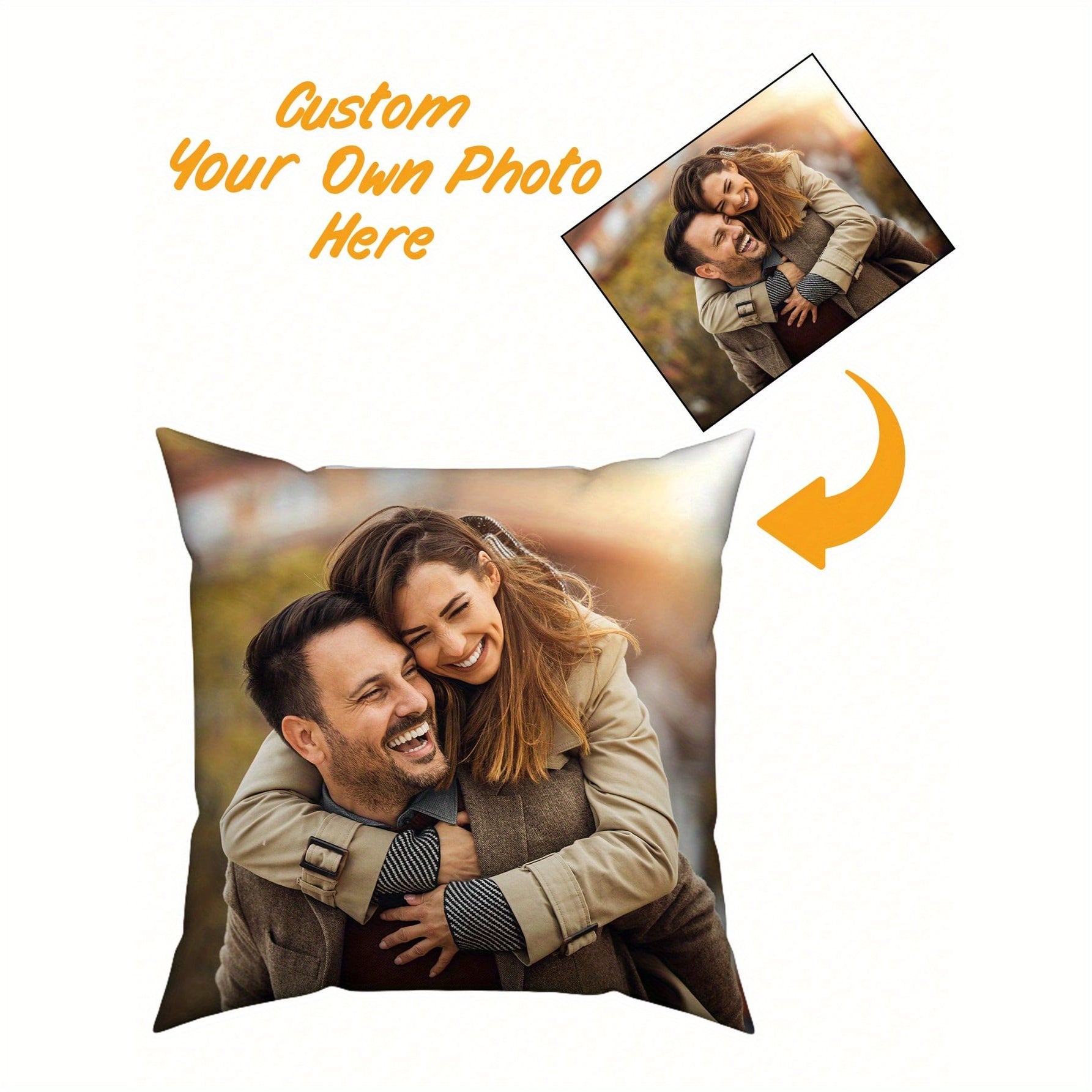 Personalized Couple Pillowcase Soft Polyester Blend Gift for Mother's Day
