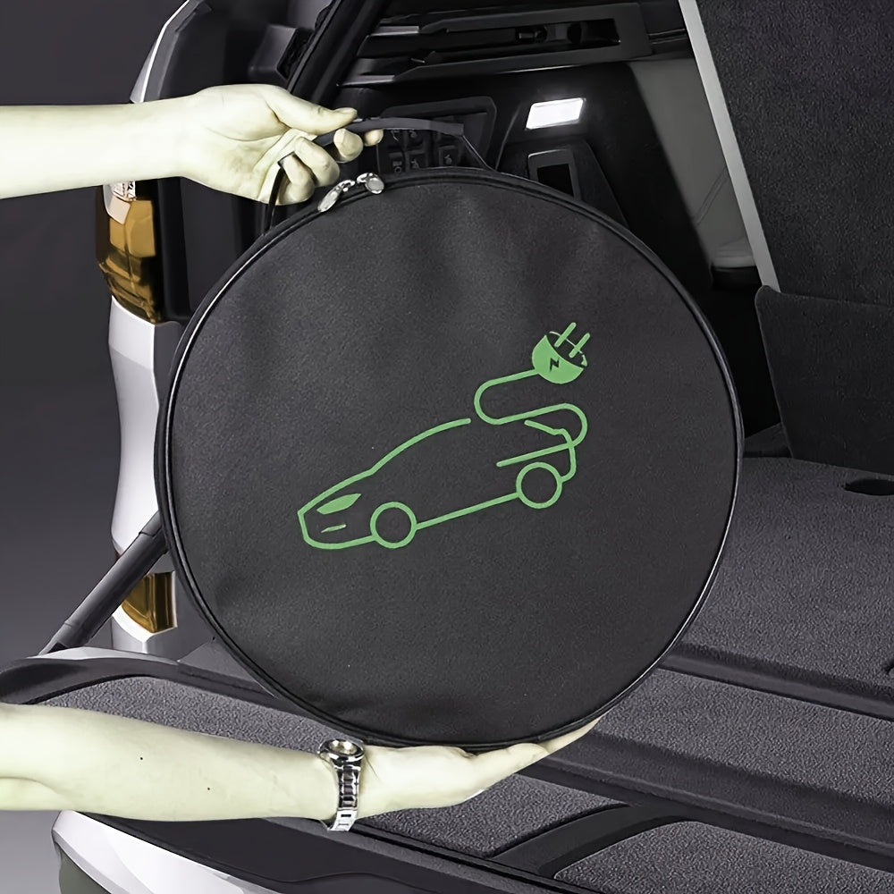 Universal EV Charger Cable Organizer Bag Oxford Portable Storage Car Charging Case