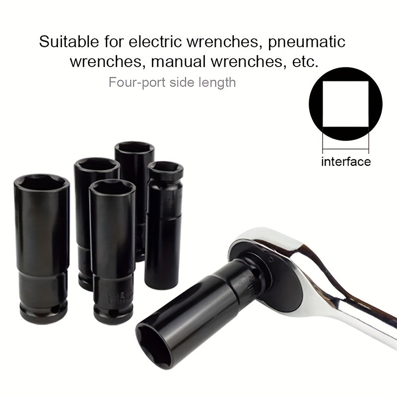 Impact Socket Set 8mm-32mm for Automotive Repair Electric Wrench Extension