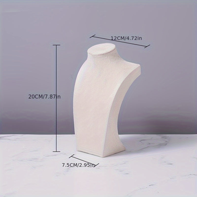 Velvet Display Stand Mannequin for Necklaces and Pendants
