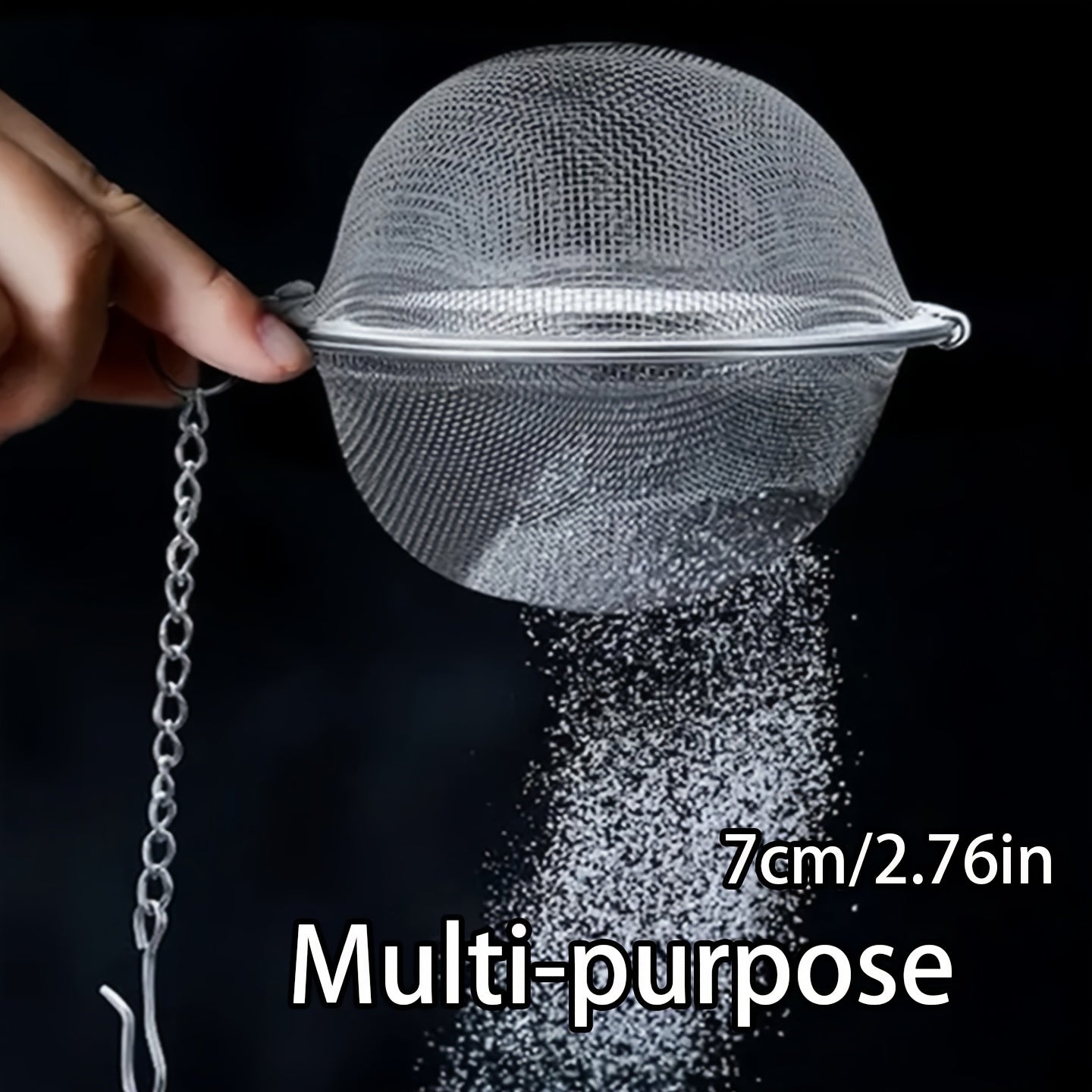 Шарик для заваривания приправ из нержавеющей стали - идеально подходит для заваривания чайных листьев и специй в супе, маринадов для мяса - отлично подходит для праздничной готовки (Рождество, Хэллоуин, Пасха, Ханука, День благодарения)