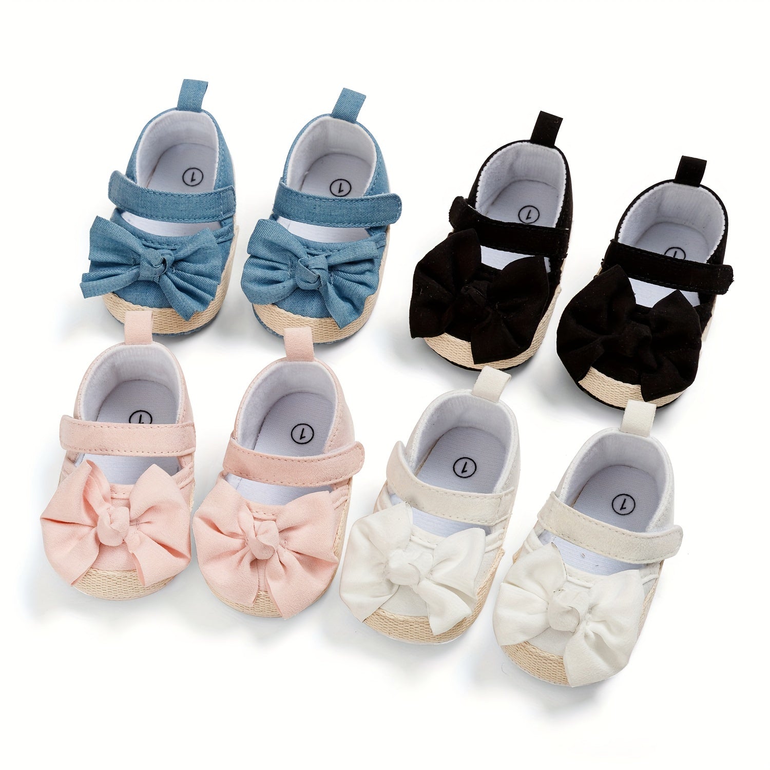 Toddler Girl Shoes Fabric Bow Casual Spring Fall Lightweight Comfortable