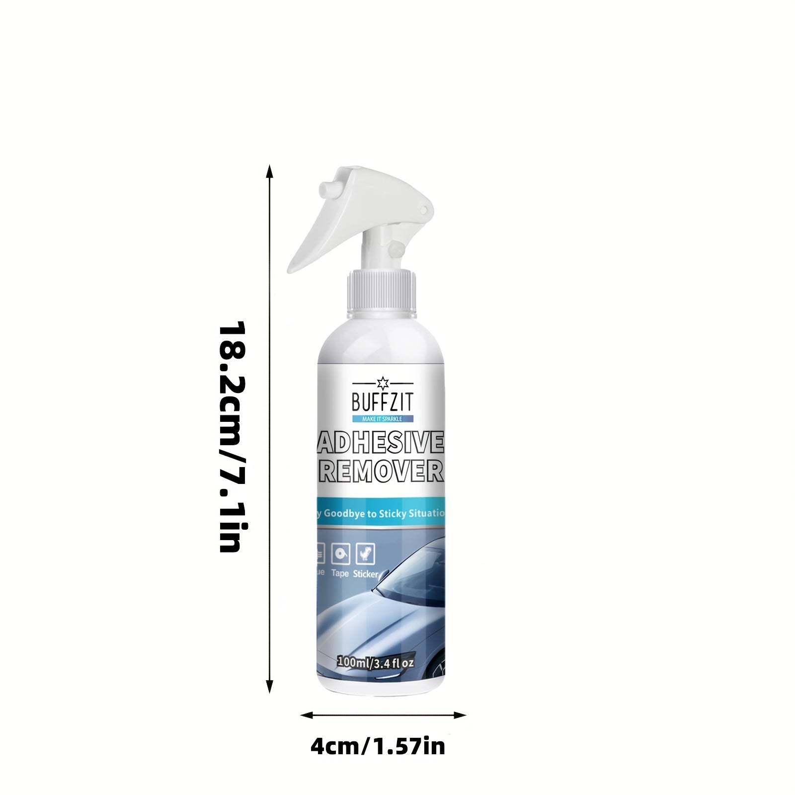 Adhesive Glue Remover Spray Extra Strength Sticker Residue Remover 3.4Oz