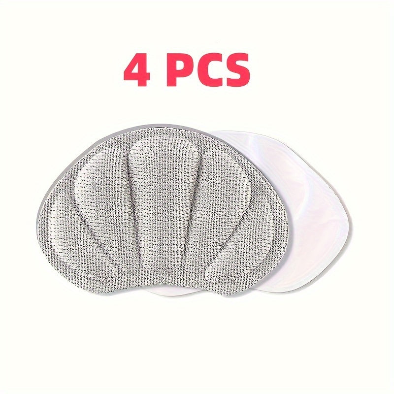 Memory Foam Heel Cushion Pads 4 Pcs Shoe Fitting Inserts Anti-Slip Blister