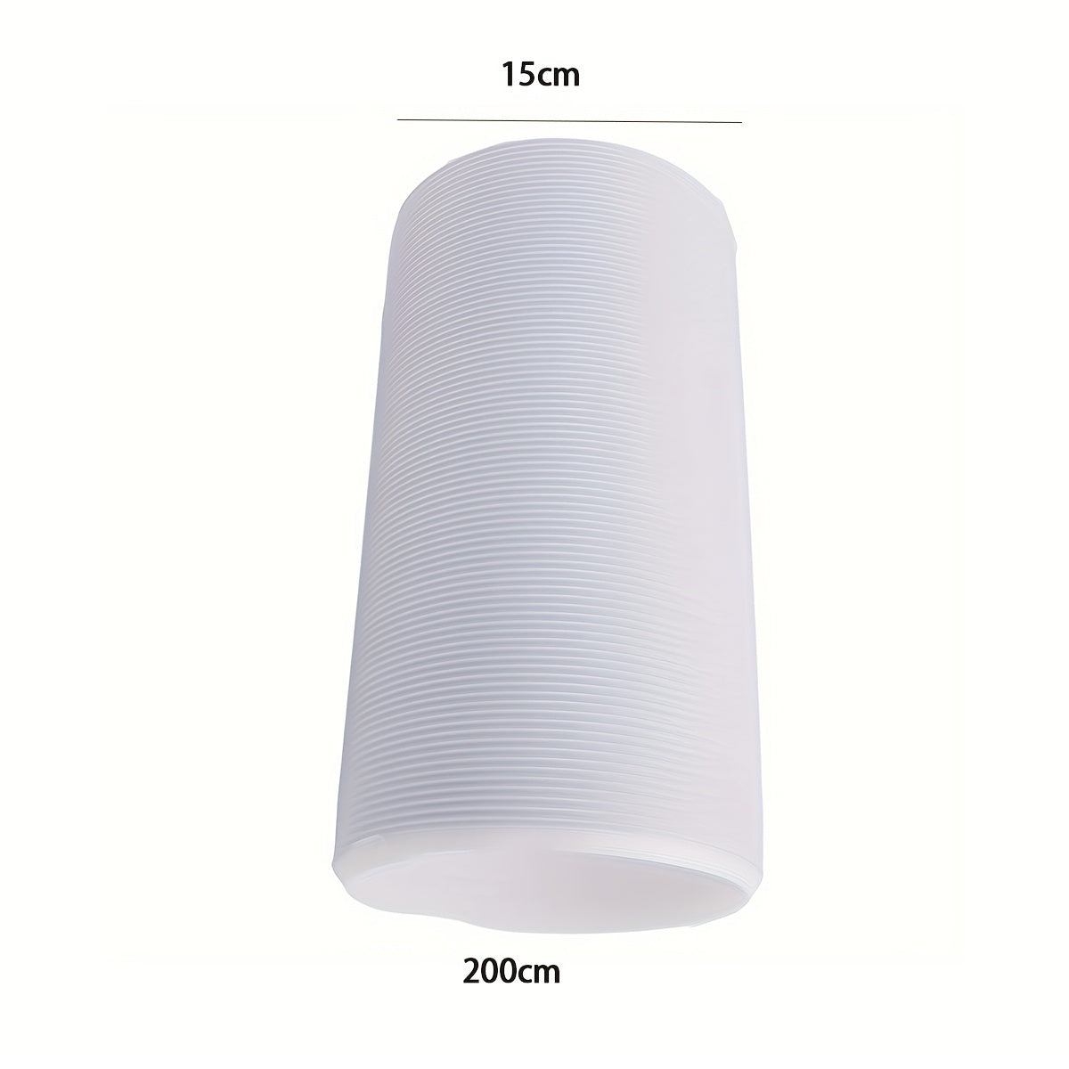 Эффективное охлаждение с помощью гибкой, утолщенной полипропиленовой стальной проволоки и гофрированной конструкции в выпускном шланге портативного кондиционера