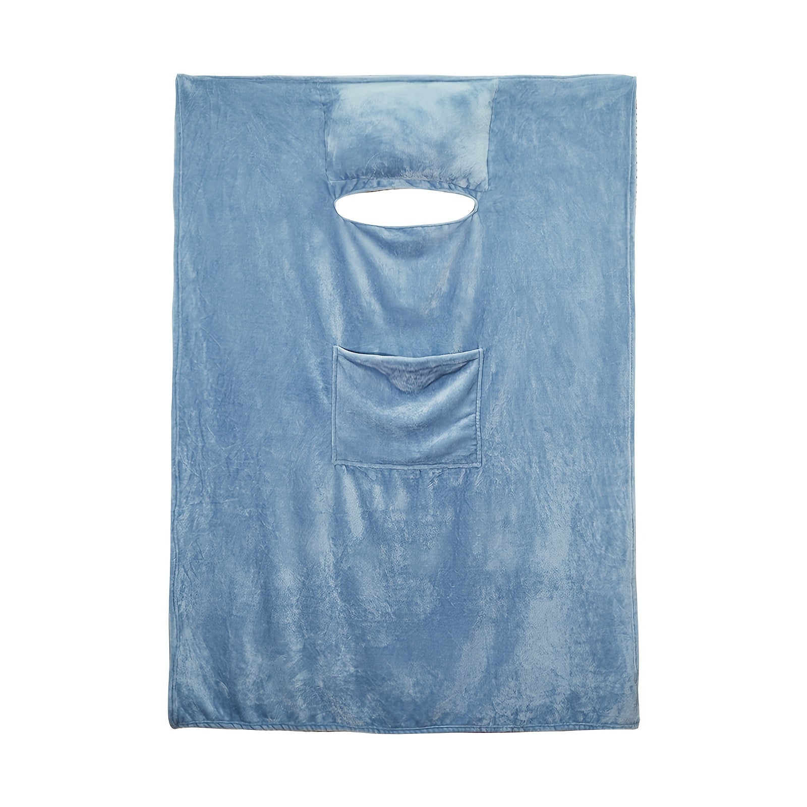 Kuchli yostiqli ko‘ylak bilan ko‘k Fleece yostiqli yostiq uchun o‘rindiq uchun va sayohat uchun