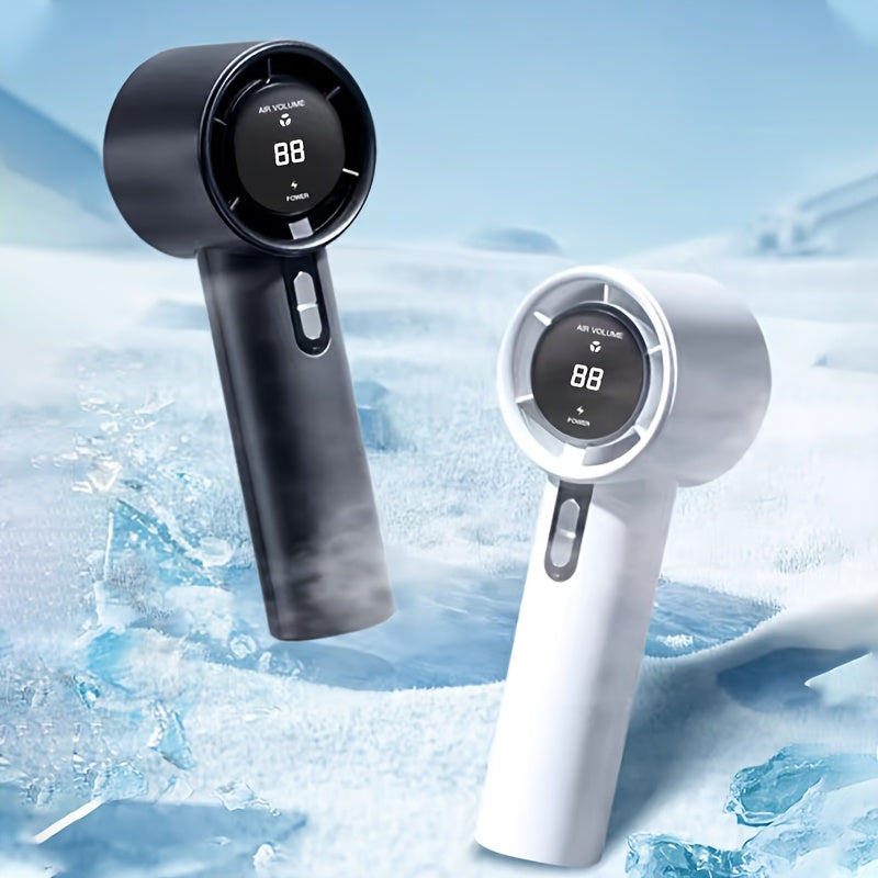 Portable Handheld Fan 13000rpm Ultra-High Speed Rechargeable Power Bank Compact Lightweight
