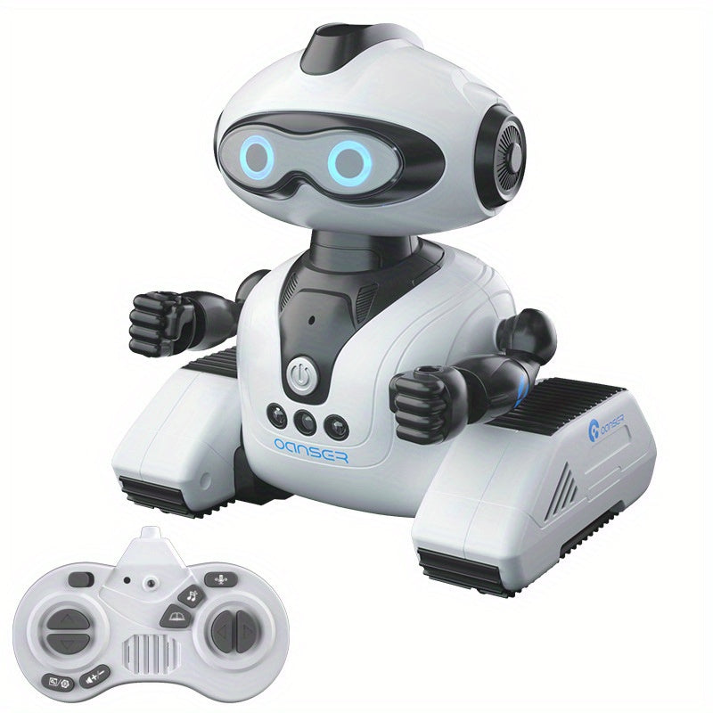 Robot interactivo RC DIY para niños de 8+ figura de acción programable con reconocimiento de gestos de audio, rotación de 360°, recargable por USB