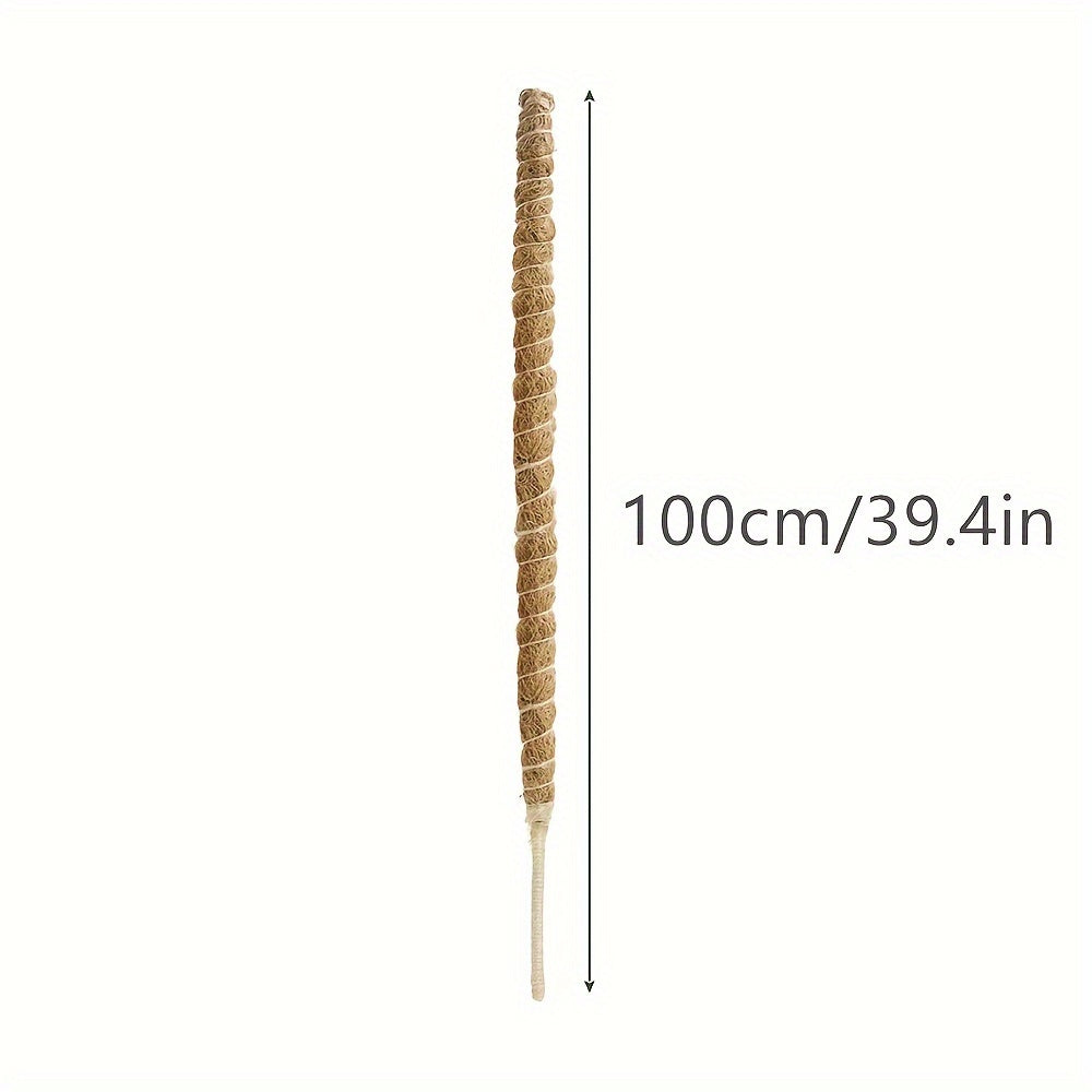 Bendable Coconut Brown Plant Support Pole for Climbing and Training