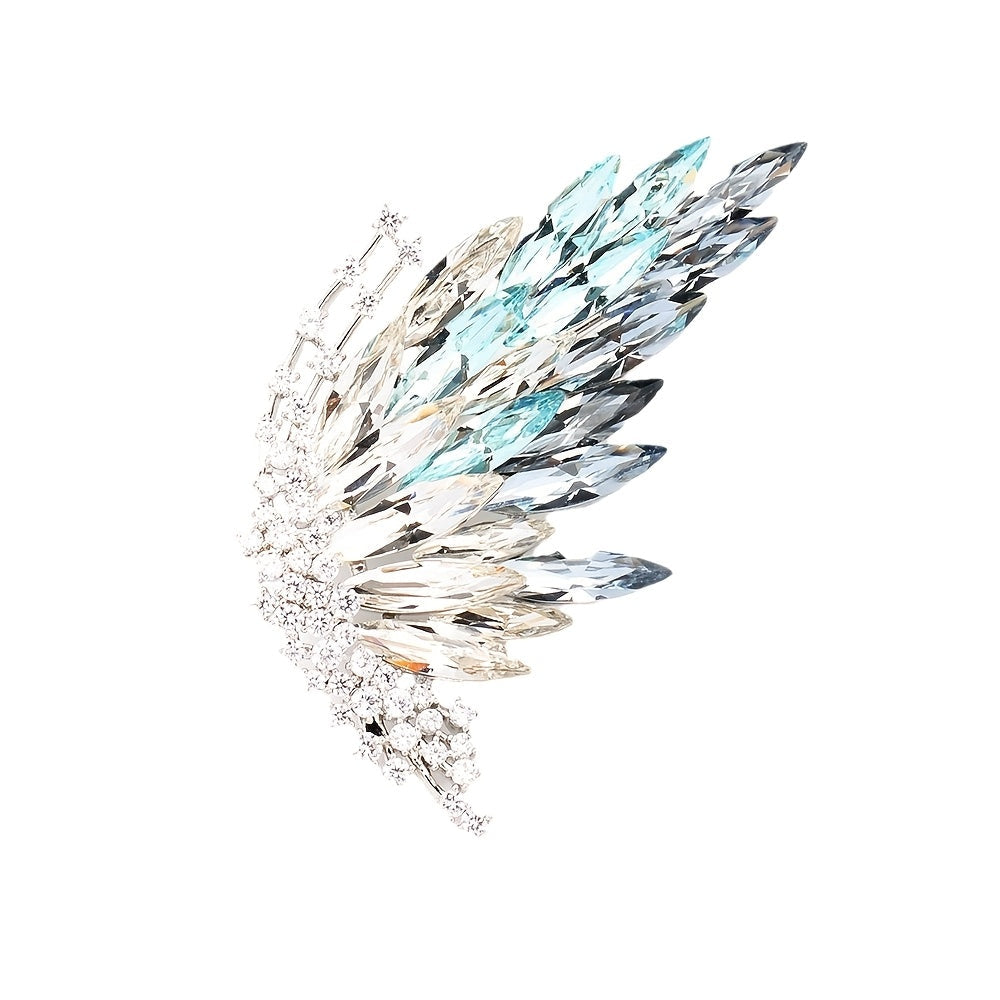 Insect Brooch Stylish Gradient Crystal Butterfly Jewelry Accessory