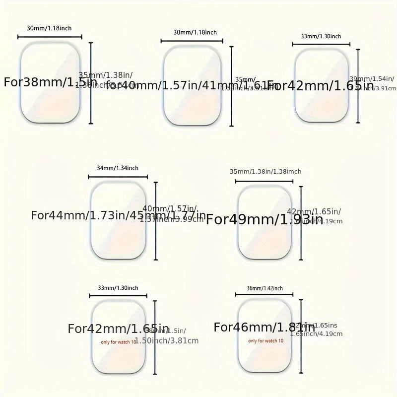 3pcs Soft Screen Protector Film for Apple Watch Series 42mm 45mm Full Protection