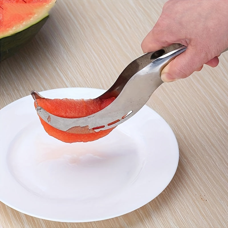 Stainless Steel Fruit Slicer for Watermelon and Cantaloupe Cutting Kitchen Tool