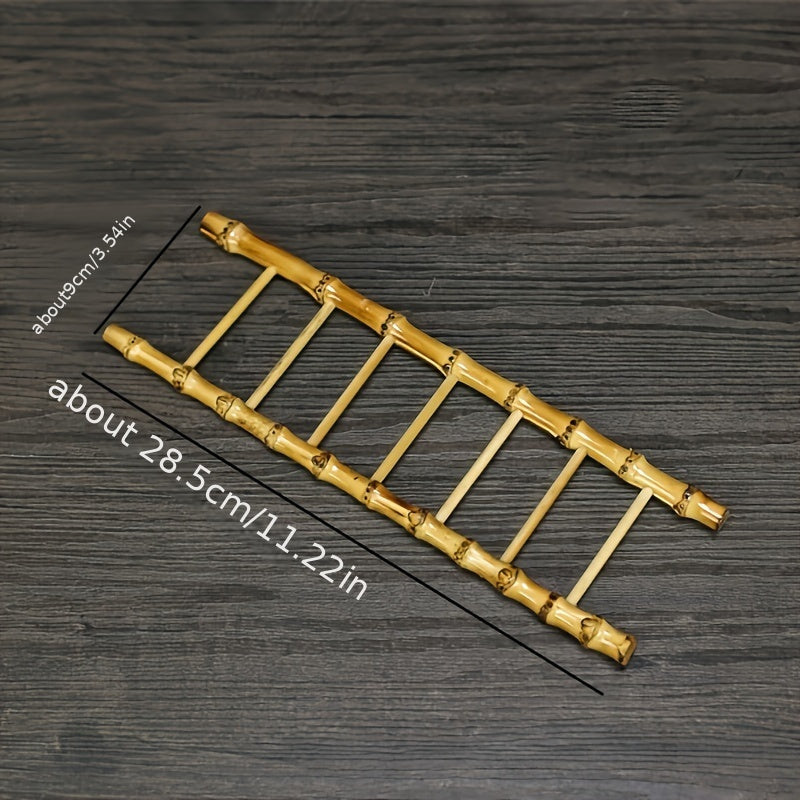 Silliq bambukdan yasalgan qadamli zinapoya - tatuirovkalar, sushi taqdimoti va ichimliklarni ko'rsatish uchun ko'p maqsadli uy aksessuari