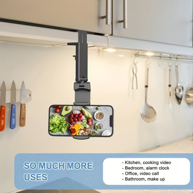 Sayohat va qo'ldan ozod foydalanish uchun universal aviatsiya telefon stendi tutqichi