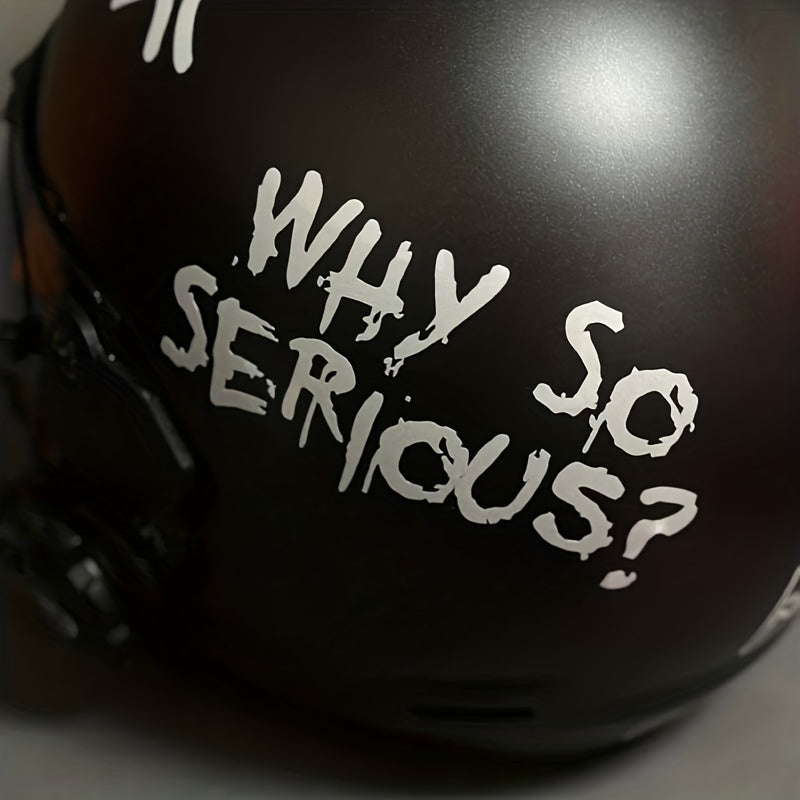 Mototsikl kask uchun stiker, suv o'tkazmaydigan vinil decal, kasklar, avtomobillar, velosipedlar uchun