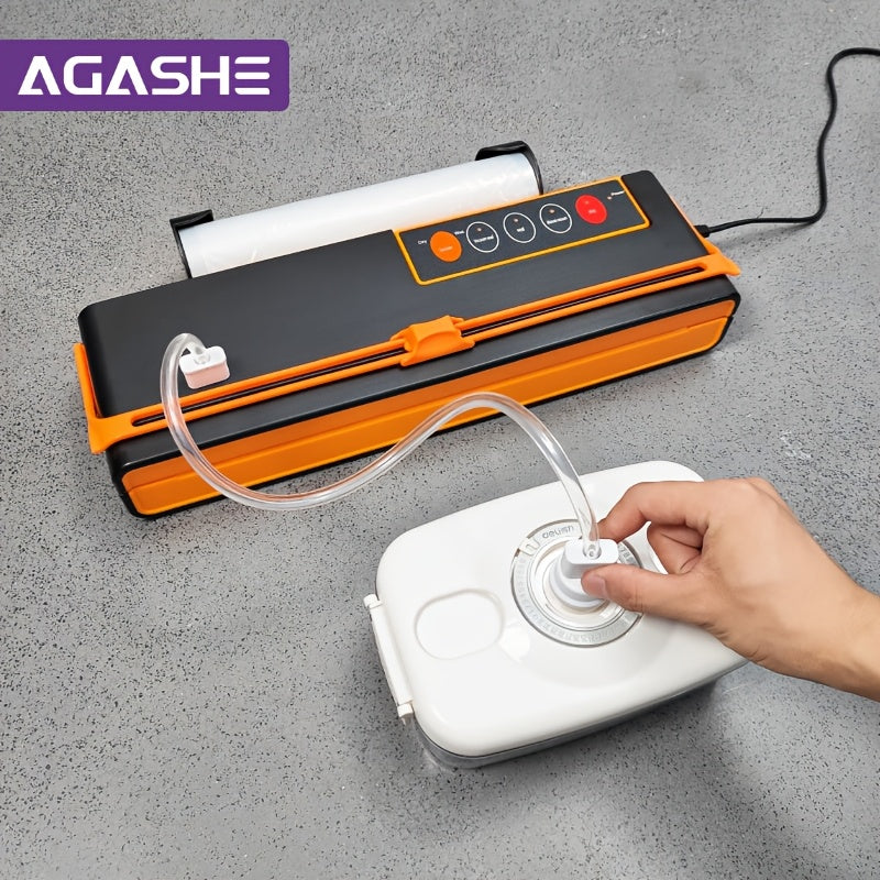 -70Kpa choʻzilish kuchi va 32cm sumka sigʻimi bilan yuqori tezlikda avtomatik vakuum yopishtiruvchi, kesish asbobi bilan. Uy/oshxona uchun oziq-ovqatning yangi holatini saqlash uchun bitta bosish bilan ishlash. Muhim oziq-ovqat