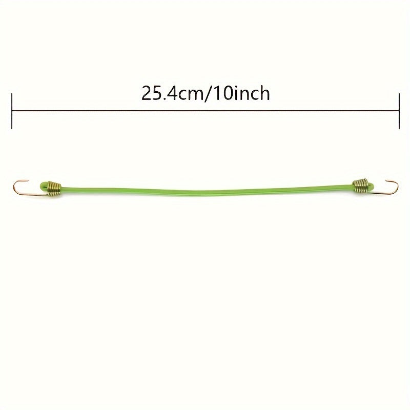 6/12/24pcs Elastic Luggage Straps with Hooks for Camping Bike Van Cover Fastening