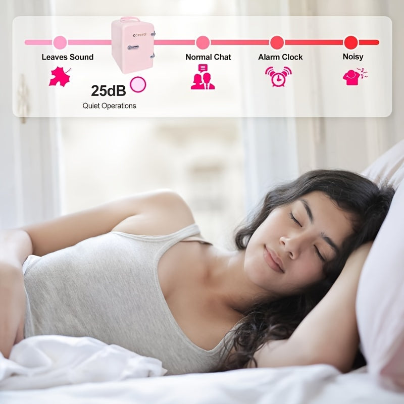 Мини электросумка-охладитель портативный 4л 6 банок для автомобиля, кемпинга, USB-питание, низкий уровень шума