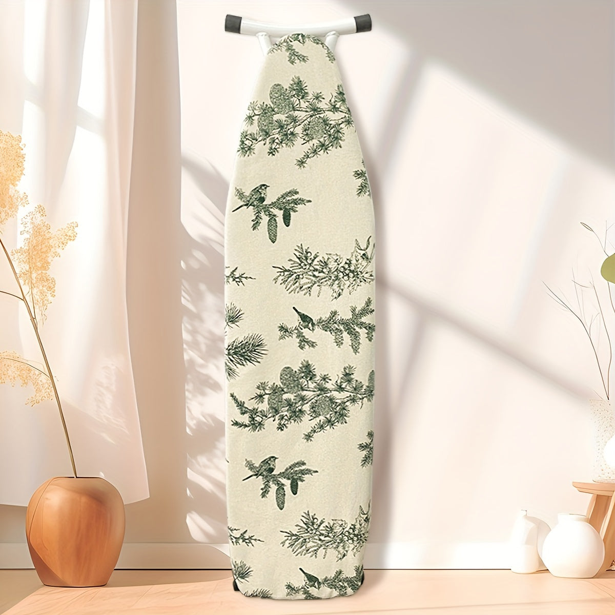 Cotton-Linen Ironing Board Cover Heatproof Durable Elegant Home Accessory