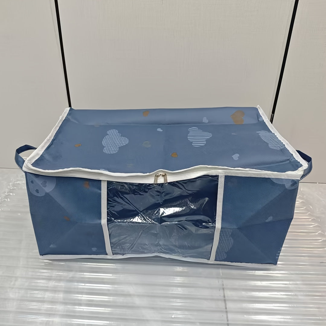 Foldable Storage Bag Set with Handles for Blankets Bedding and Moving