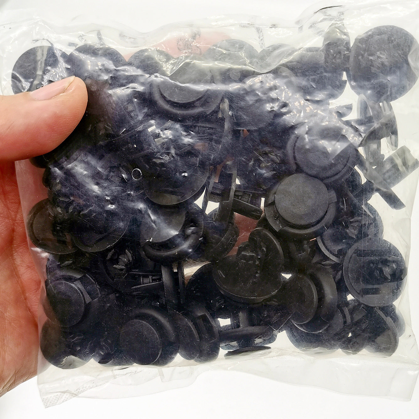 50 Pcs Plastic Car Bumper Rivet Fasteners 8mm Push Type Hood Fender Clips