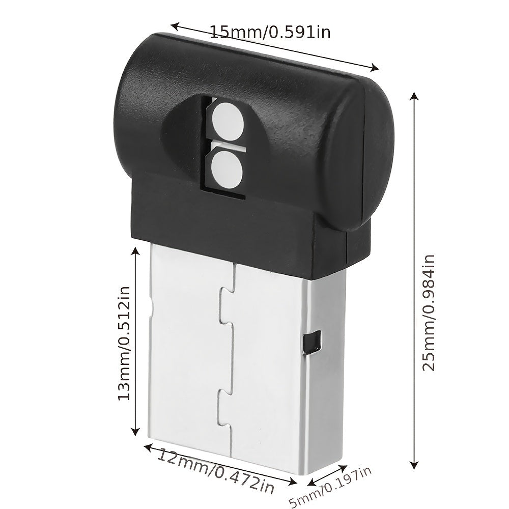 Mini USB atrof-muhit yoritgichi bezakli atmosfera lampasi, yetti rangli sozlanadigan