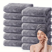 Large Coral Fleece Face Towel 42x80cm 350g/m² Square Density 5/10 Pack