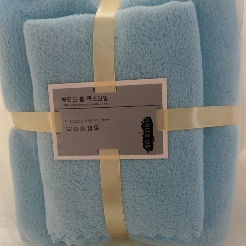 Absorbent Cotton Bath Towels Set for Bath and Showering