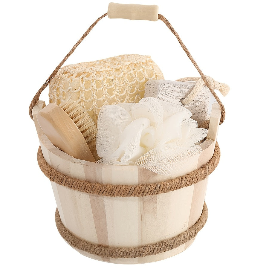 Unscented Exfoliating Spa Kit with Heart and Square Sponges for Relaxation