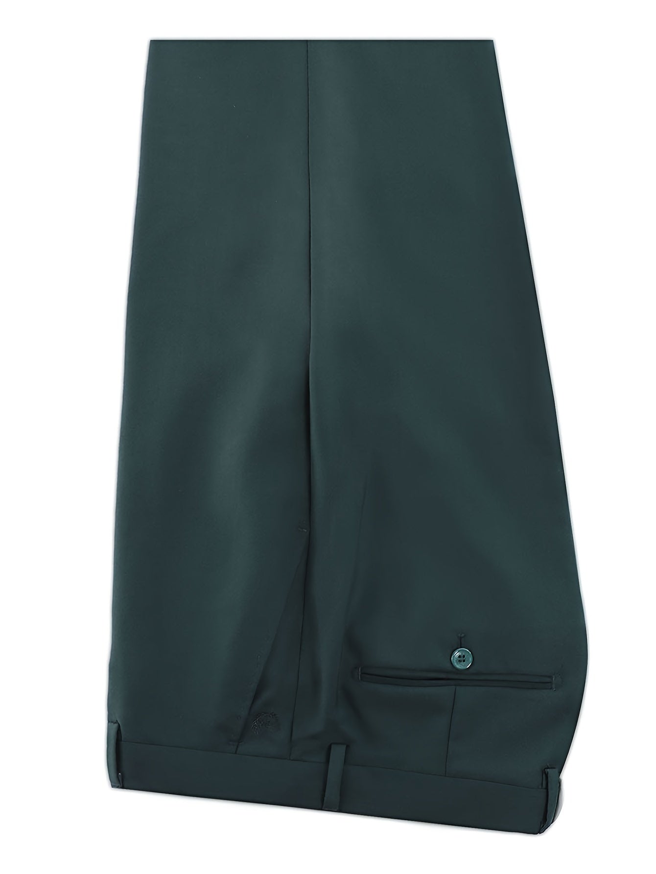 Мужской деловой костюм из полиэстера однотонного цвета, с длинными рукавами, брюки, повседневный, классический крой