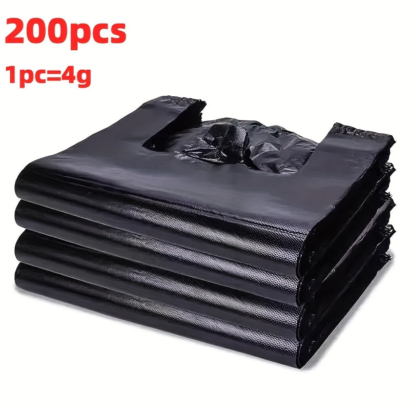 Black Disposable Garbage Bags 32x51cm 100-200 Pack for Home Office Kitchen