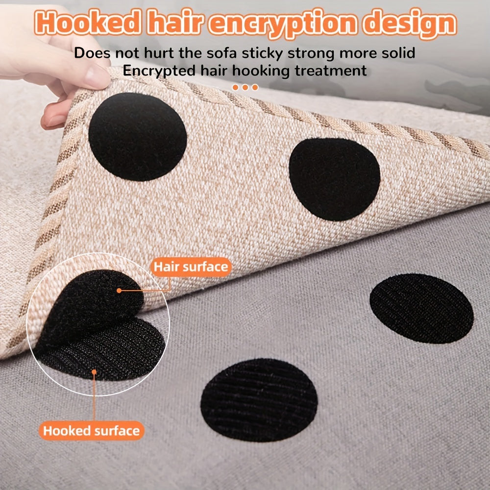 20 pares de cinta antideslizante para alfombra de 30 mm, sujetadores para alfombras en esquinas planas