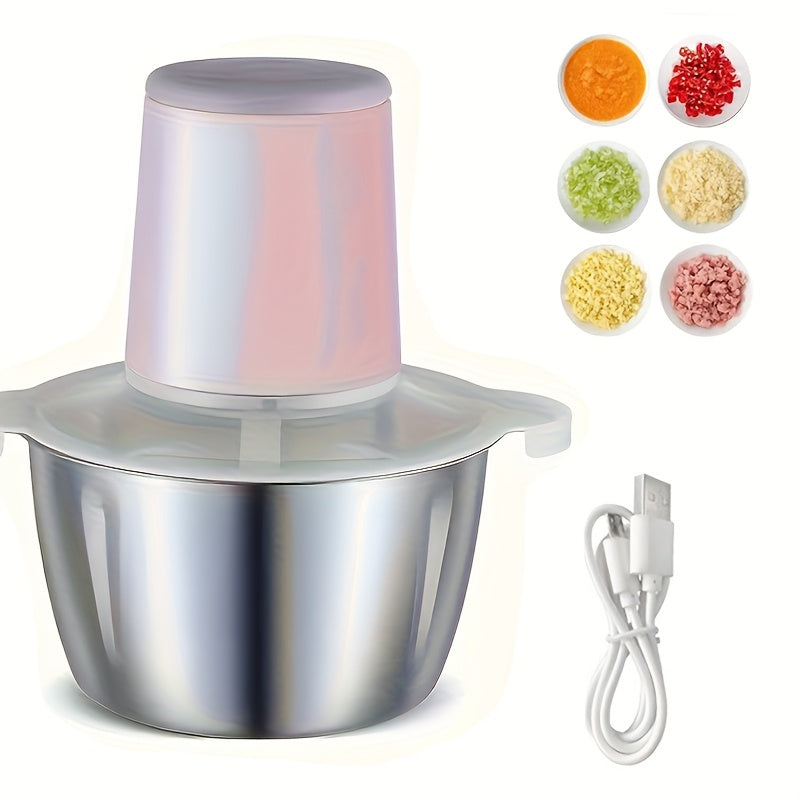 High power electric food processor for mincing pureeing chopping vegetables meat pet baby food