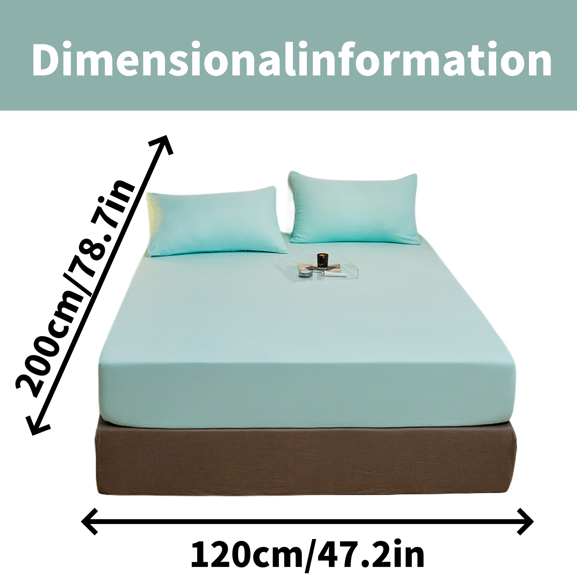 Juego de sábanas ajustadas de poliéster cepillado con 2 fundas de almohada, con bolsillo profundo, ropa de cama