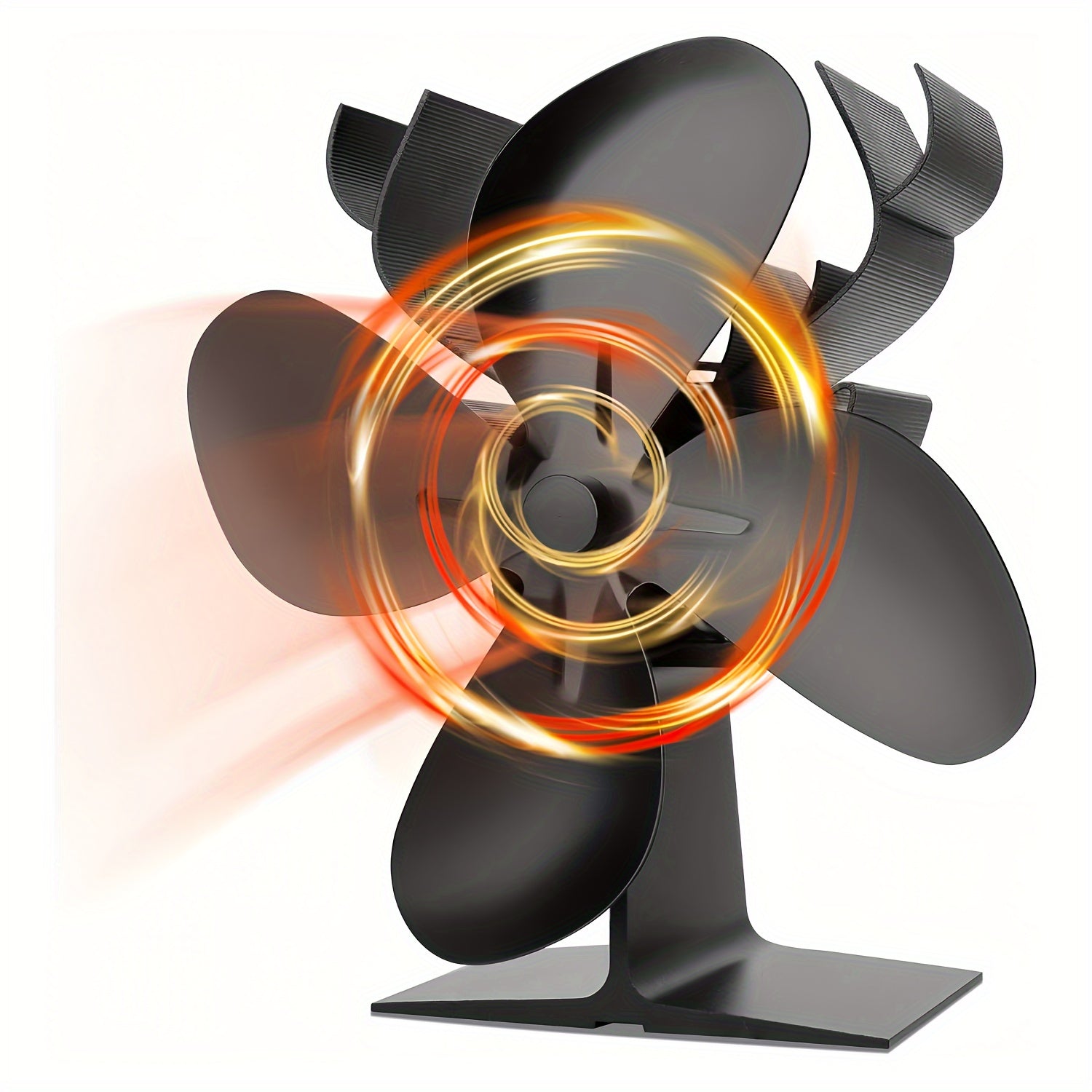 Hot Power Stove Fan Set of 4, Silent Wood Burner Heater, High Efficiency Heat Distributor