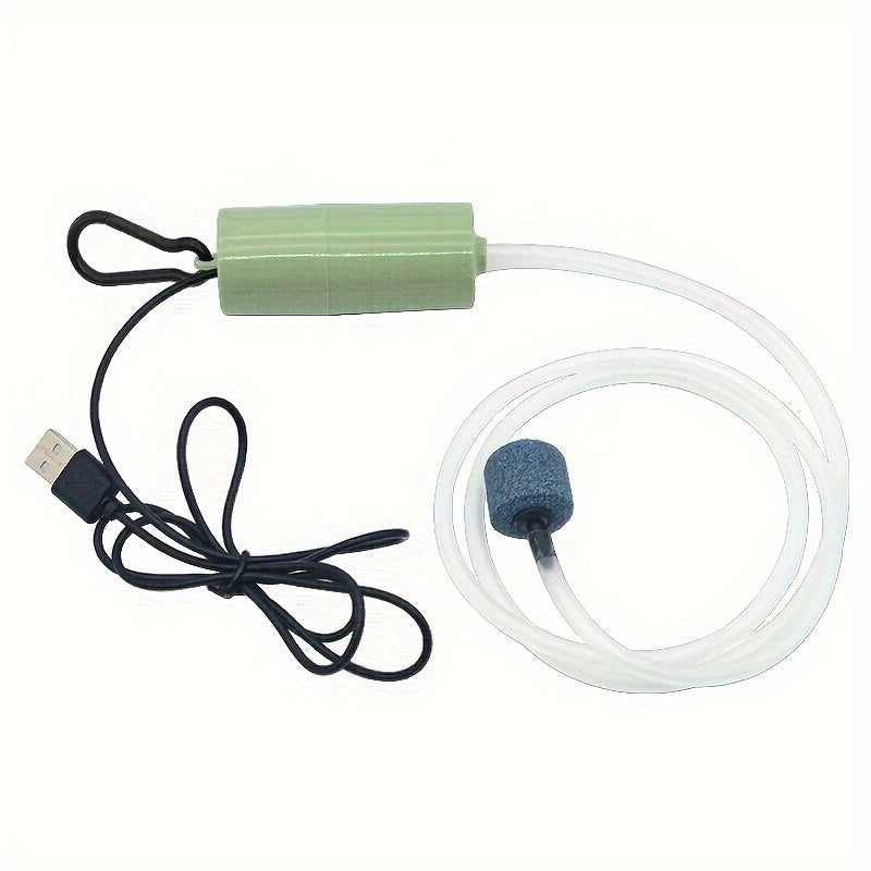 USB Aquarium Air Pump with Air Stone Silent Oxygenator for Fish Tanks in Multiple Colors