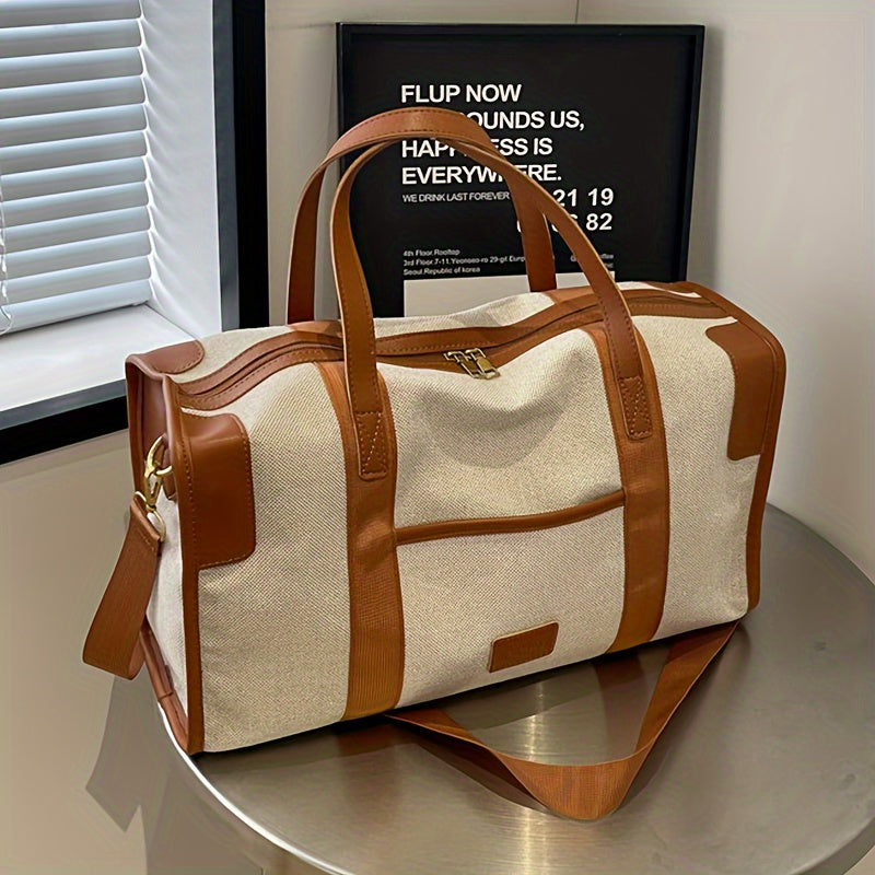 Yengil sayohat duffel sumkasi, erkin uslubda: 17sm x 24sm x 44sm. Qisqa sayohatlar va biznes sayohatlari uchun ideal.