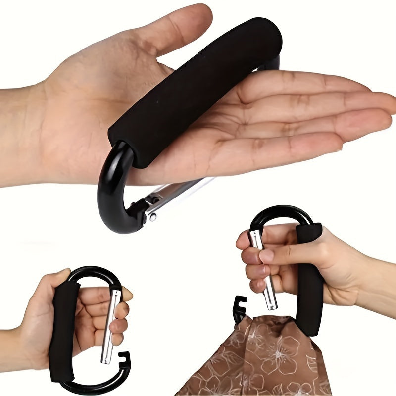 Aluminum Alloy Stroller Hook with EVA Handle for Grocery Shopping and Accessories