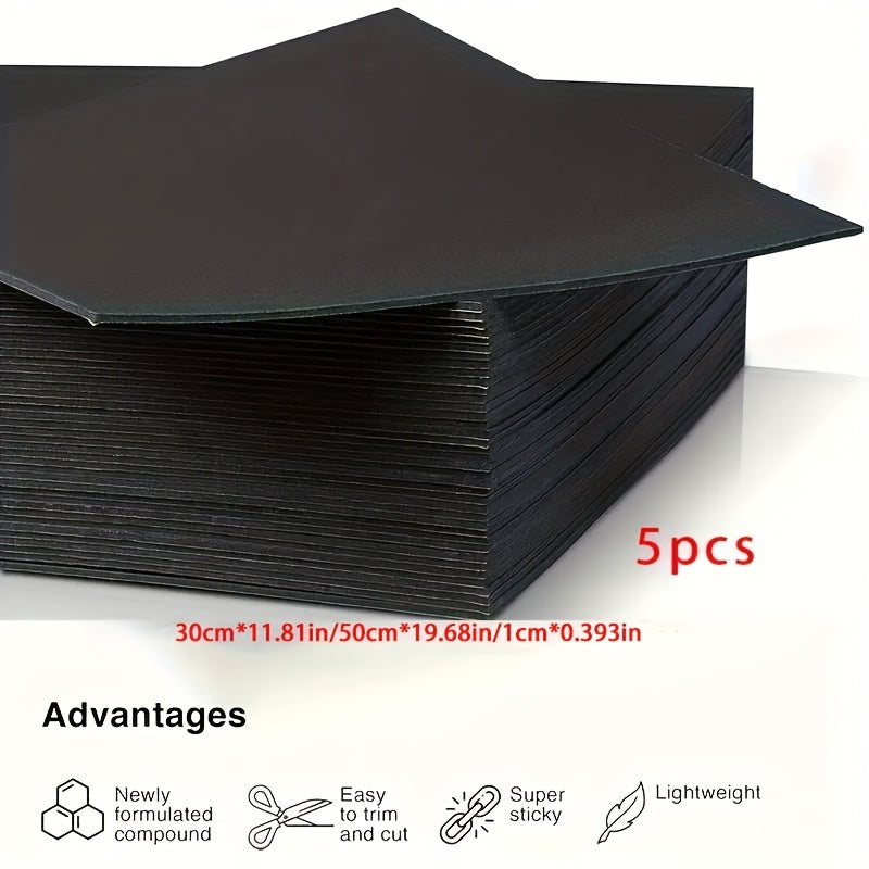 5pcs Car RV Soundproofing Foam Insulation Pads Noise Reduction Vibration Damping