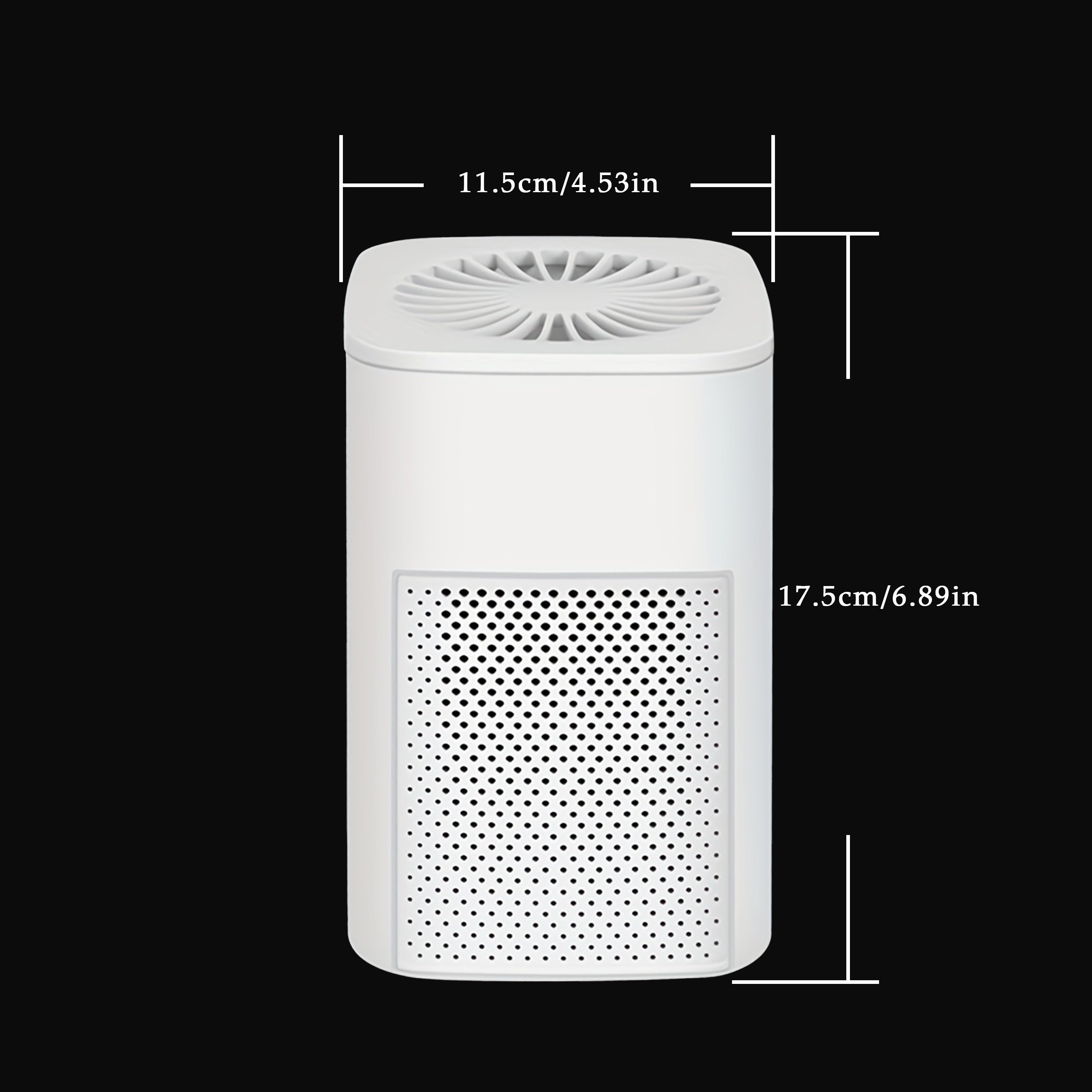HEPA Air Purifier with Built-in Fan USB Powered Quiet for Home Office