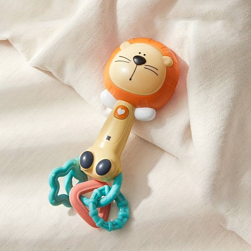 Baby Teething Toy Bundle with Rattles and Plush Rings for Infants