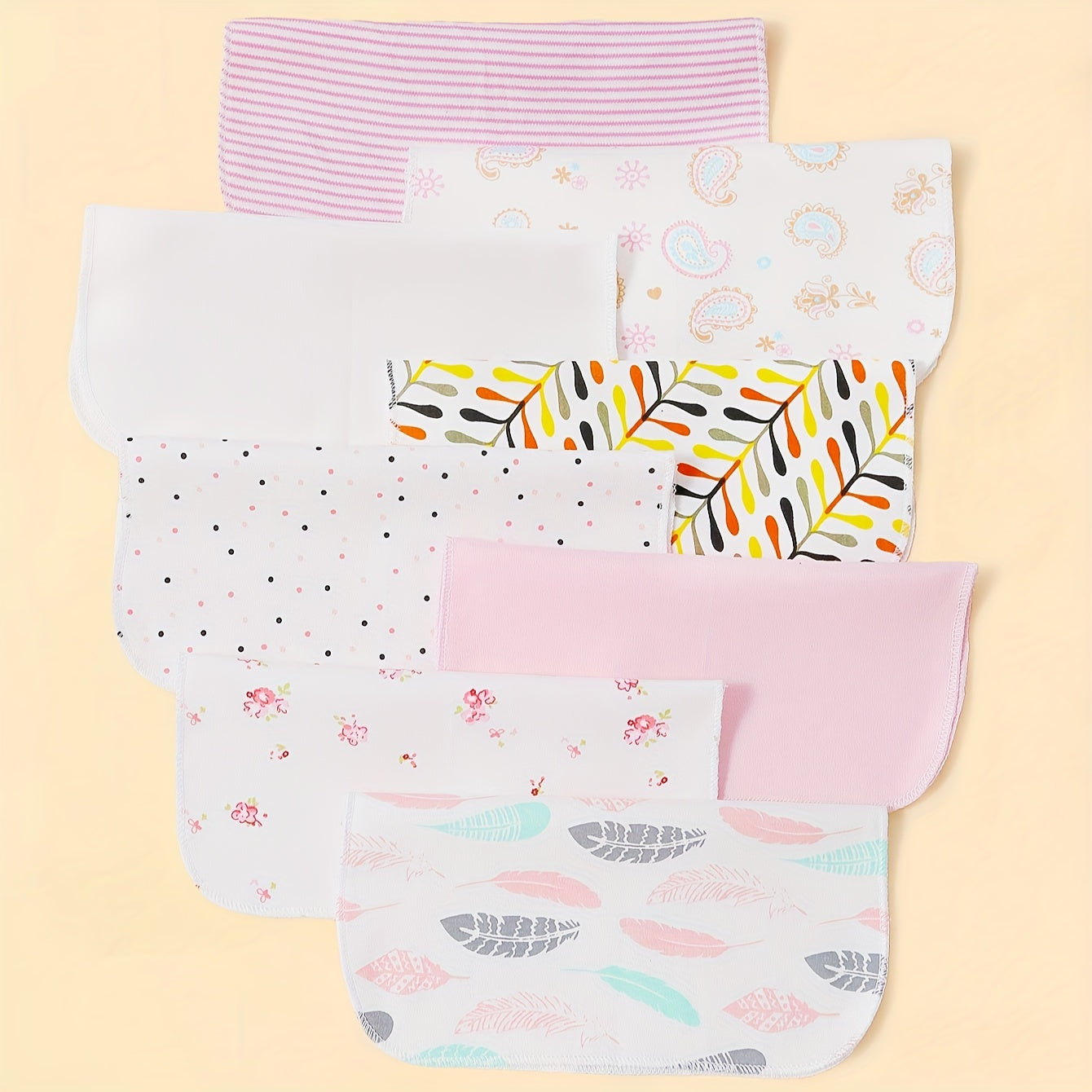 Juego de 8 paños suaves para lavar bebés para baño de infantes y niños pequeños, toallas faciales suaves